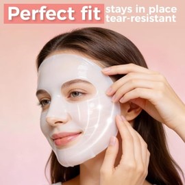 Mascarillas faciales de colágeno para el cuidado de la piel, paquete de 5, mascarilla de colágeno hidratante profunda, mascarilla facial hidratante de