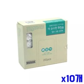 MBO 엠보 코튼 화장솜 210p x10개 클렌징솜 페이스소품 순면 메이크업솜 MBO Cotton Pads 210p x 10, Cleansing Cotton Pads, Face Cotton Pads, Pure Cotton Makeup Pads