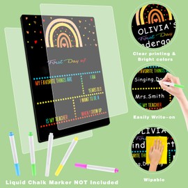 Fsaoor First & Last Day of School Chalkboard for Kids - 9"x12" Double-Sided Back to School Board & Sign