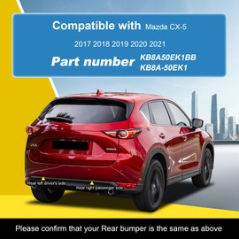 Goholy Car Rear Bumper Tow Hook Cover Fit for Mazda CX-5 CX5 2017 2018 2019 2020 2021 Trailer Cover Cap KB8A50EK1 KB8A50EK1BB Towing Eye Cap Red Right Passenger Side