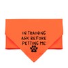 Funny Dog Bandana in Training Ask Before Petting Me Triangle