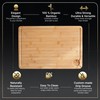 Deer & Oak Premium Extra Large Bamboo Cutting Board -