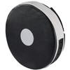 BAY Leather-PU Round Plate Pads Black/White Hand Pads Pack of