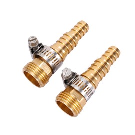 Universal Male Thread 5/8 3/4 1/2 Inch Garden Hose Repair Mender with Clamps