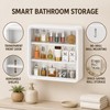 Bathroom Organizer for Cosmetics and Toiletries - Transparent Multi-Layer Display