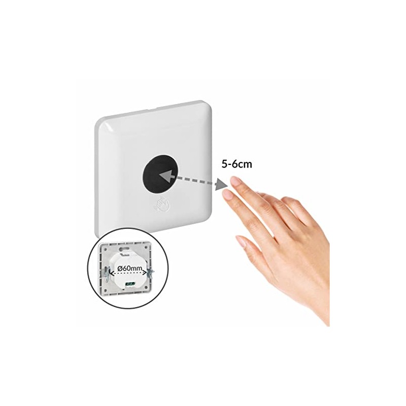 ORNO CR-268 Contactless Light Switch Flush-Mounted Detection Range 5-6 cm