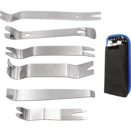 ziyue Car Interior Peel Off Liner, 6-piece Set, Interior Peel Off, Clip Clamp Tool, Panel Removal, Removing Tool, Uchibari Removal, Interior Removal, Storage Bag Included, Car Maintenance