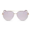 DIFF Lenox Gold + Cherry Blossom Mirror, Designer Oversized Aviator