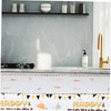 COLLBATH Dinner Tablecloth Waterproof Plastic for Home Decor Construction Theme