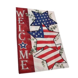 ORFOFE Double-Sided Independence Day Garden Flag Decorative Outdoor Banner Star Pattern for Lawn and Garden for July Celebrations and Patriotic Decor