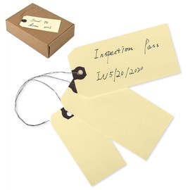 INNOVART Double Wired Shipping Tags, 2 3/4" x 1 3/8", Manila, Case of 1000