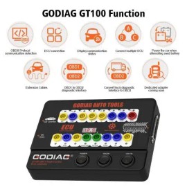 Free Shipping GODIAG GT100 Auto Tool OBD2 Break Out Box ECU Connector Work With Xhorse VVDI2/Autel/Launch/Foxwell DevicesScreen Size: NO, Power Source: Corded Electric
