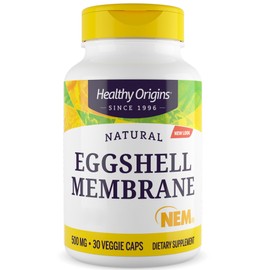 Healthy Origins Natural Eggshell Membrane, 500mg, 30 Capsules, Gluten Free, Soy Free, Non-GMO