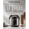 COMFEE' Rice Cooker, 4 Cups Uncooked, 8 Cups Cooked Slow