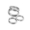 WMYCONGCONG 200 Pieces Stainless Steel Fishing Split Rings Double Snap