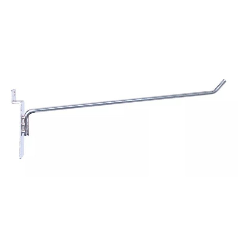 Exhivit Gancho Blister 25 Cms Cromo Panel Ranurado Exhibipanel 50pz