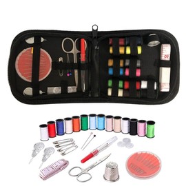 OUDQFCJ Travel Sewing Kit, Sewing Kit Basic Equipment, Sewing Kit, Includes Sewing Thread, Needles, Scissors, Sewing Accessories, Buttons etc., Sewing Kit for Adults, Beginners, Families, Travel and