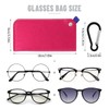 Suuwwn Glasses Case Felt, 6 Pieces Glasses Case, Soft Glasses