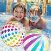 2 Stück Wasserball Aufblasbar,Beachball Wasserblasenball,Wasserspielzeug Pool Spielzeug Kinder WasserbäLle,Schwimmkugeln Bunt,Aufblasbarer