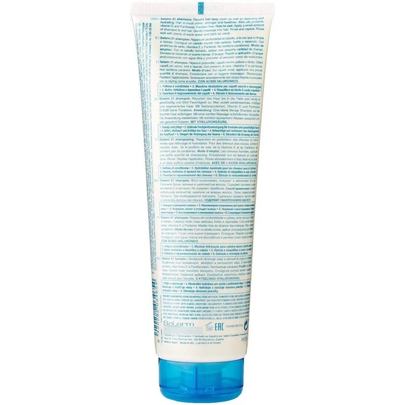 Salerm 21 Shampoo Con Ácido Hialuronico 300ml