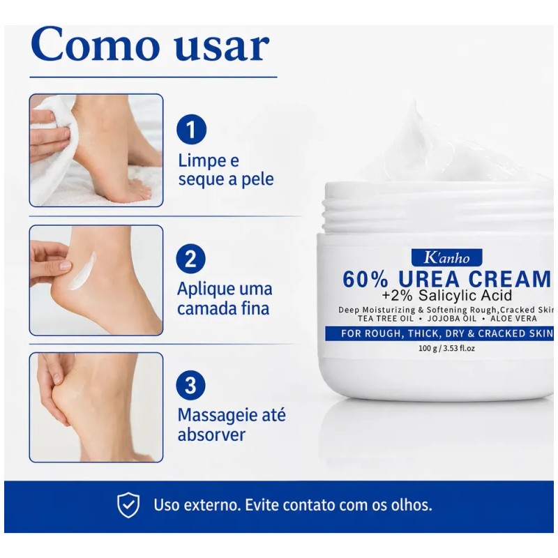 Crema Urea 60% Para Pies Secos Y Talones