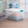Sterilite 64 Qt Latching Storage Box, Stackable Bin with Latch