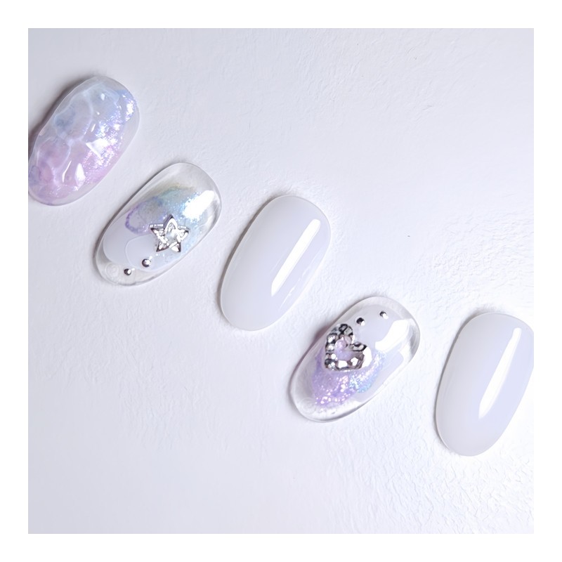 Yunseul Handmade Nail Tips - Almond Midi / 윤슬 수제네일팁