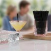 YAOSHENG 250-500 disposable black eco-friendly straws, suitable for party supplies,