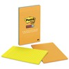 Super Sticky Notes, 5x8, Lined, Assorted Jewel Pop Colours, 4