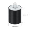 sourcing map 4Pcs 40 x 50mm M10 Thread Female Rubber