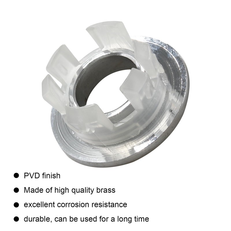 Aracombie Brushed Nickel Sink Overflow Ring, Kitchen Bathroom Sink Hole