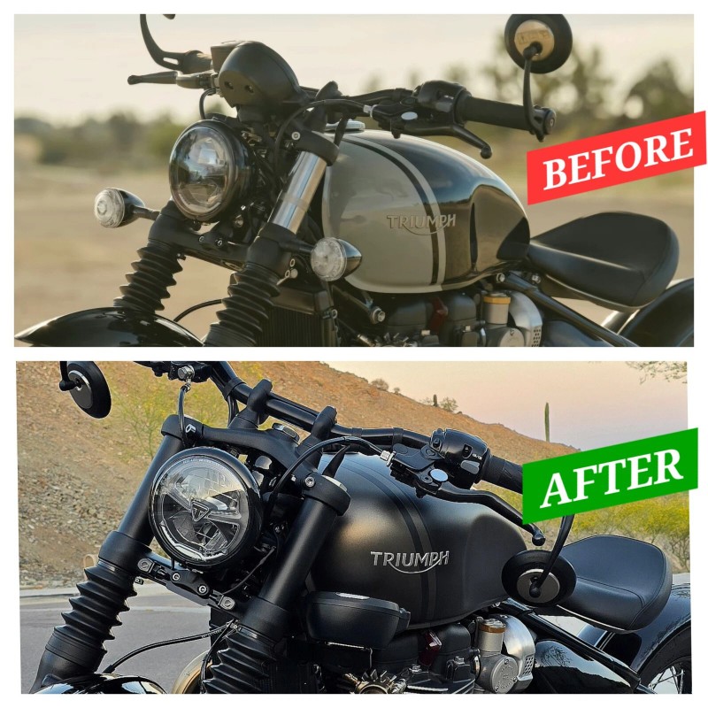 JBSporty ♤ Triumph Speedometer Speedo Relocation ♤ Bobber Bonneville Speedmaster