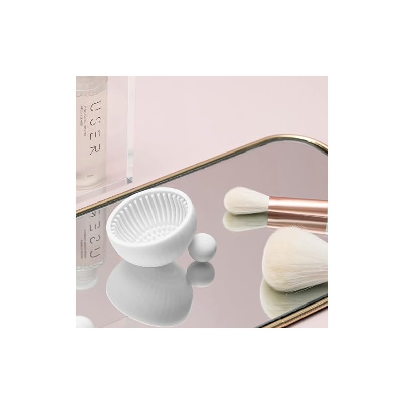 Limpiador de brochas de maquillaje