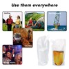 20 Pcs Liquor Flasks Cruise Pouch Reusable Sneak Travel Drinking