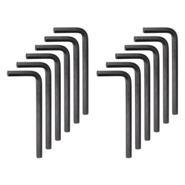 sourcing map 20pcs Hex Key Wrench 6mm Metric CR-V L Shaped Hexagon Head Repairing Tool