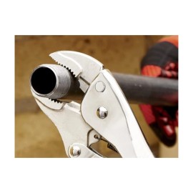 NIKATTO Straight Pressure Pliers, Chrome Molybdenum Steel Jaws, Quick release lever. - 7"