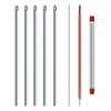 SUCHUANGUANG 5 Pieces Worm Needle, Portable Hollow Earthworm Hook Needle