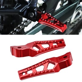 OICCTBF Passenger Foot Pegs Pedal for Sur Ron Ultra Bee 2022 2023,Billet Aluminum Motorcycle Passenger Footrest Footpegs Pedal Rests Brackets, Anti-rust and Durable (Red)