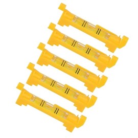 KIMISS Nivel de burbuja con cuerda, para trabajos de construcción y bricolaje, 5 piezas mini, nivel de línea colgante, nivel de espíritu portátil