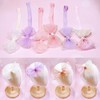 Yheahin Baby Girls Tulle Bow Elastic Headband Newborn Gauze Bow-knot