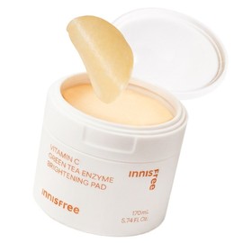 Innisfree Vita C Green Tea Enzyme Blemish Toning Pad 170ml, 60 sheets, 1 piece / 이니스프리 비타C 그린티 엔자임 잡티 토닝 패드 170ml, 60매입, 1개