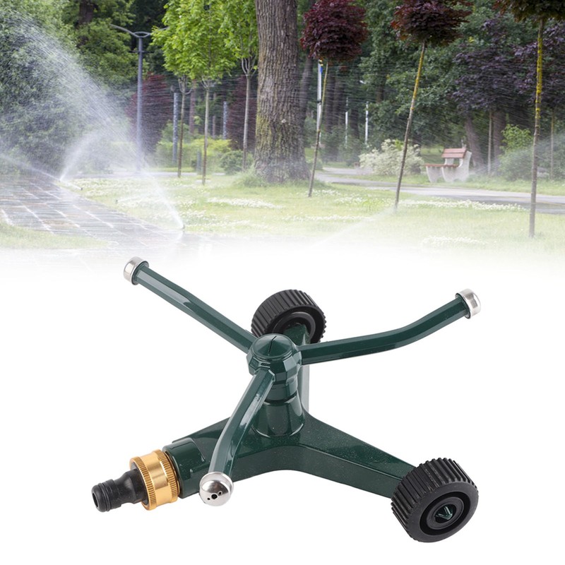 Metal Three Arm Sprinkler with G3/4 Connector Rustproof 360° Rotating