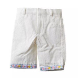 Factory Direct Craft Tallina's White Capri Doll Pants | 3 Pieces