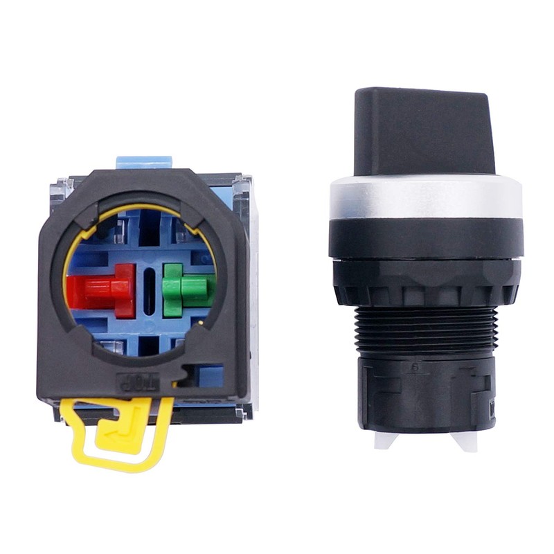 TWTADE / 2Pcs 22mm DPST 1 NO 1 NC 2