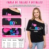 Lukovee Disfraz de los 1980 Mujers, 8 Conjunto de 80's