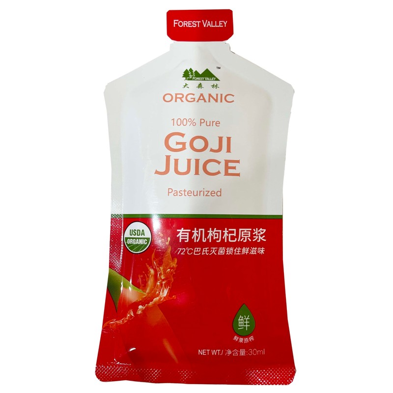 Organic Goji Juice 12 Fl Oz (30ml x 12 pouches)