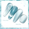 MIZHSE Cat Eye Nail Polish Meerblau Katzenaugen Gel Diamond Cat