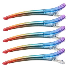 Healvian 5pcs Salon Hair Clips Alligator Sectioning Clips for Hair Styling Durable and Secure Hold for Professionals and Home Use Essential for Hairdressing and Make-up Applications