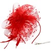 Fascinators Hats for Women Tea Party Red Fascinators for Women