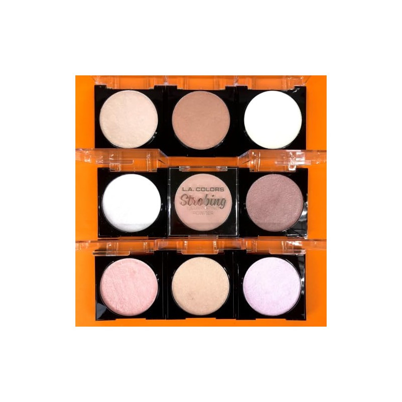 L.A. COLORS Strobing Illuminating Powder, Flashing Pink, 1 Ounce